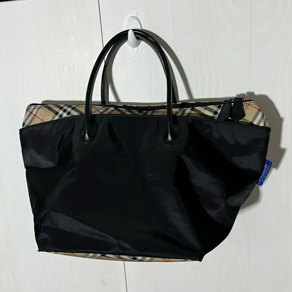 Burberry Black Nova Check Tote Bag - Picture 6 of 10